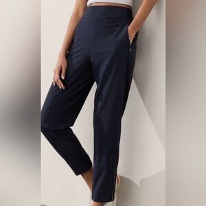 Women's Athleta Navy Blue Featherweight Jogger Pants 4 Petite